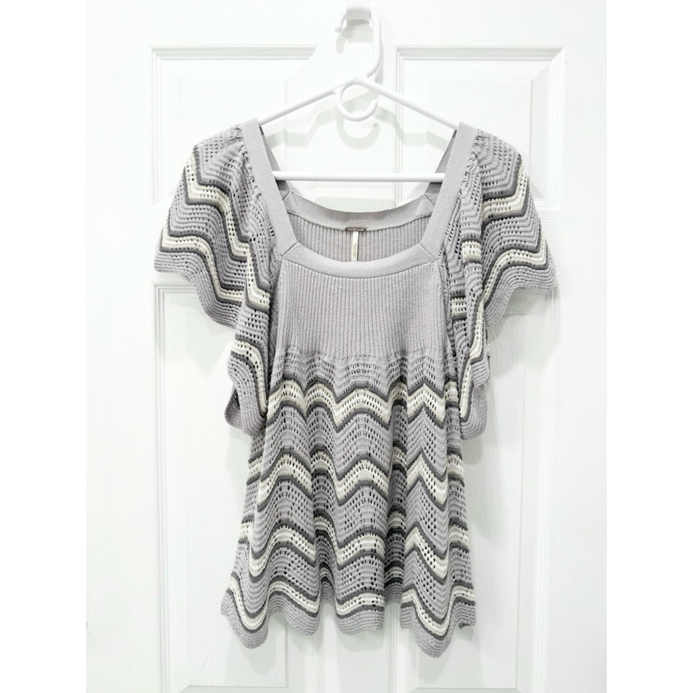 Free People Zig Zag Knit Top.